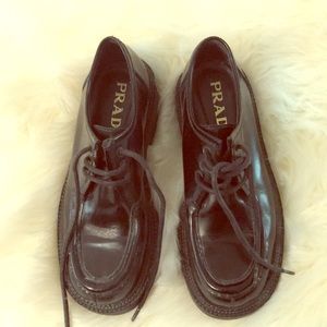 Prada Black Oxfords